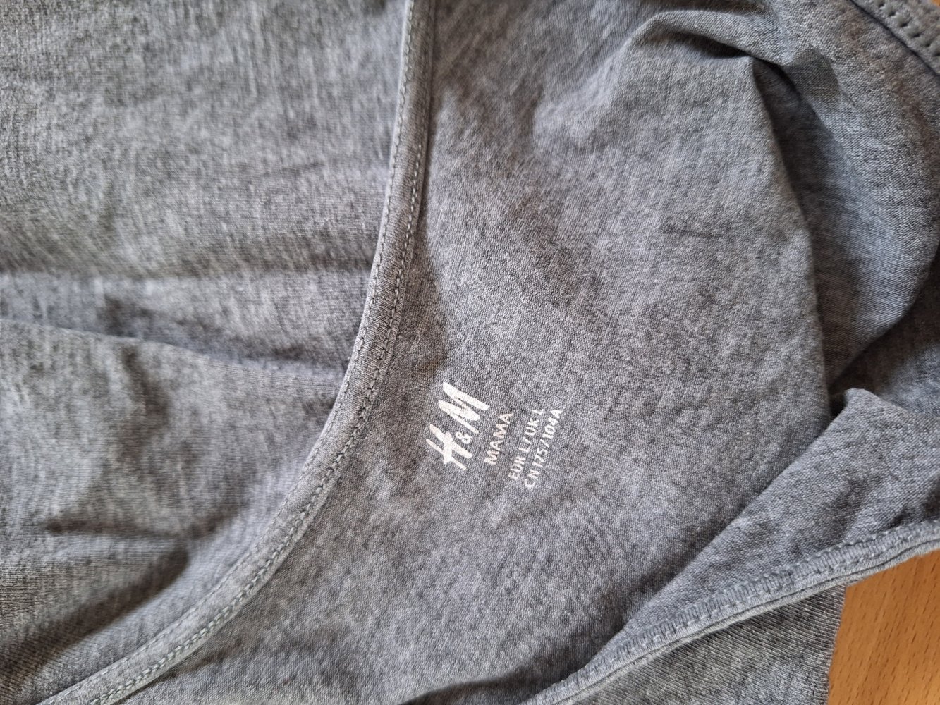 graues Umstandsshirt Gr. L Tanktop