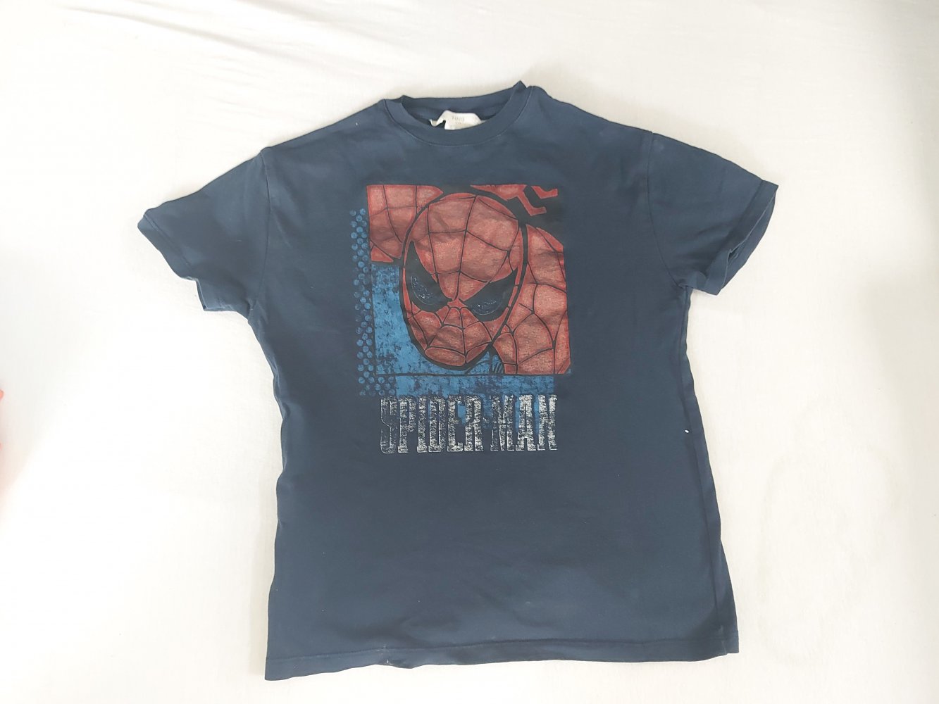 dunkelblaues Spiderman- T-Shirt Gr. 116 Marvel