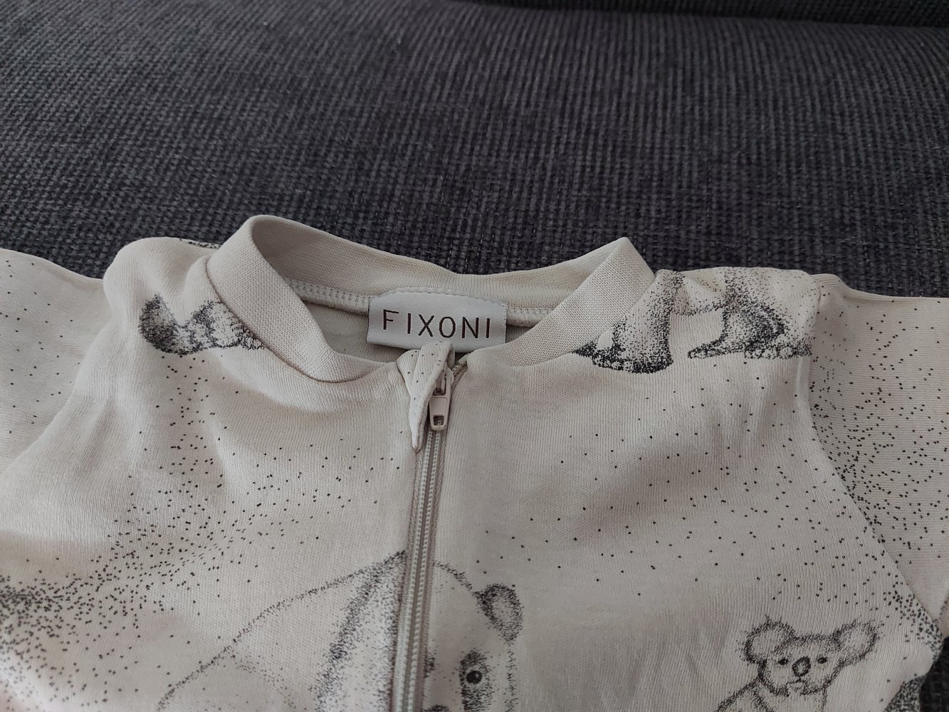wunderschöner Baby-Schlafanzug mit Tiermotiven Gr. 56 unisex/geschlechtsneutral