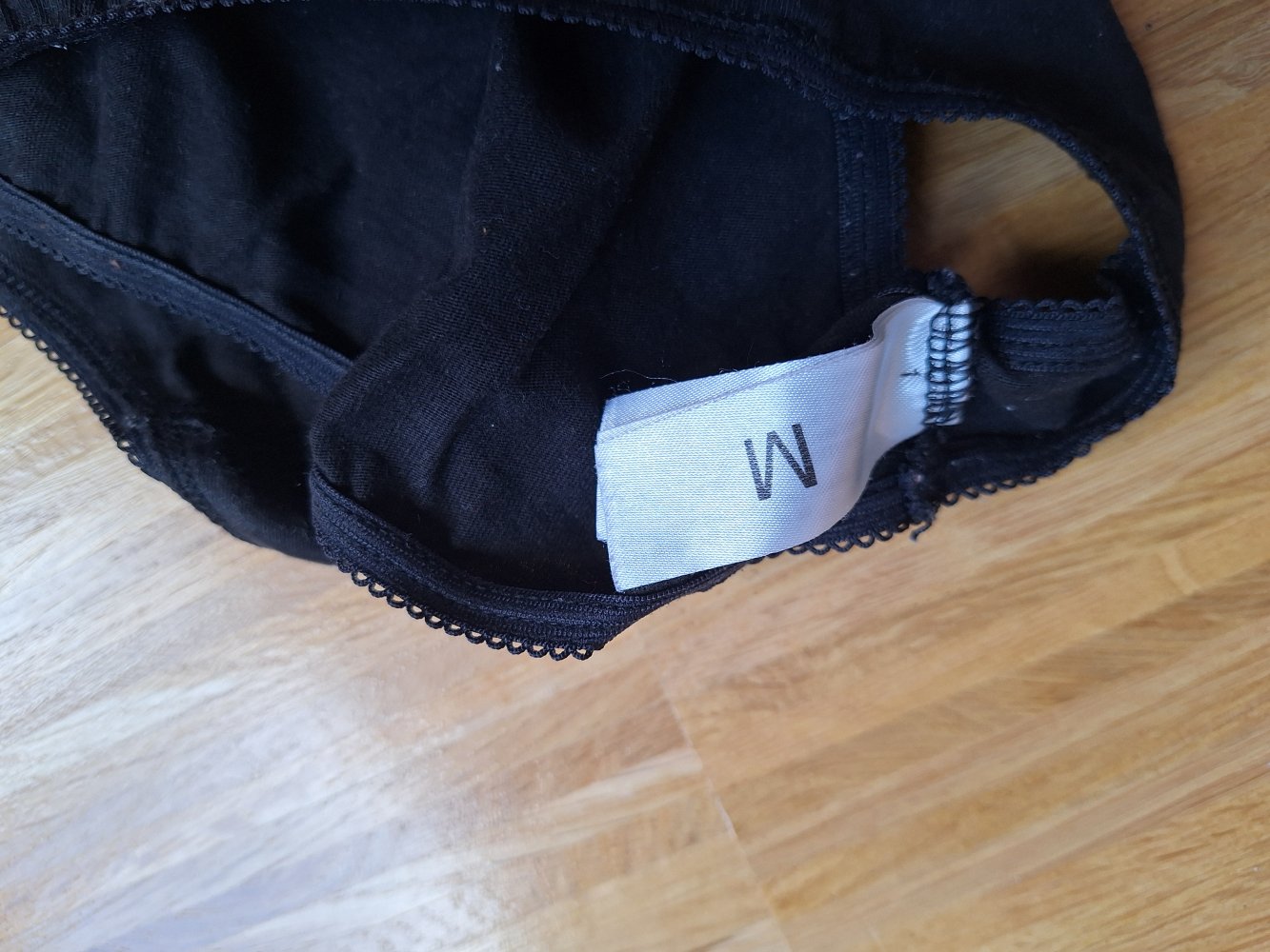 schwarze Unterhose / Schlüpfer Gr. M