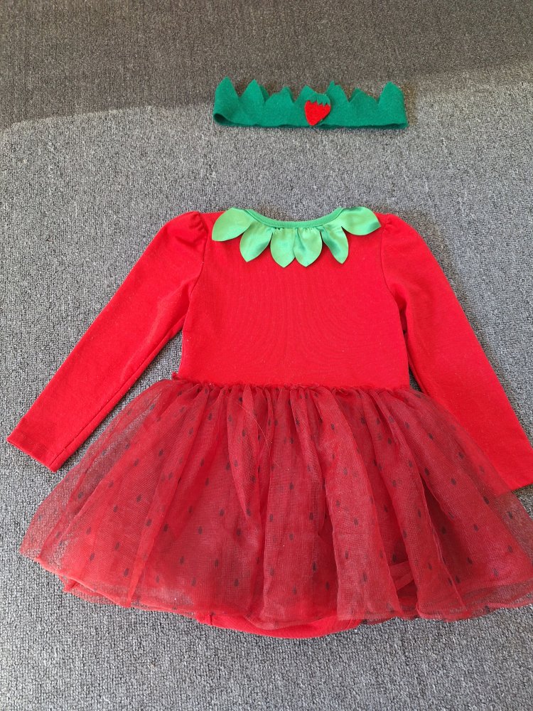 Erdbeeroutfit, Gr. 86/92