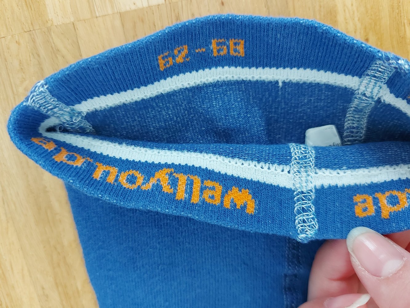 blauweiß gestreifte Babystrumpfhose Gr. 62/68*neuwertig
