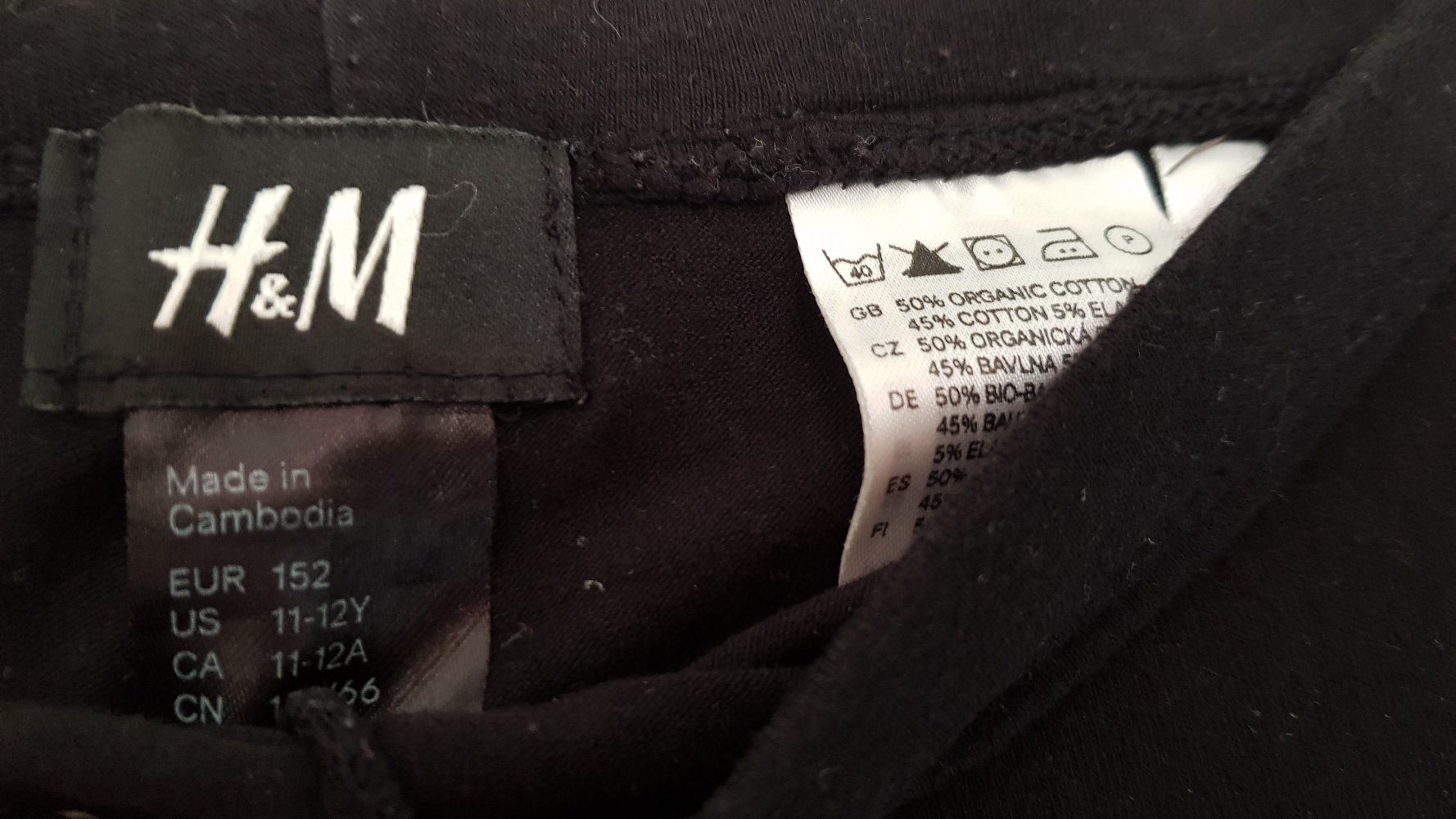 schwarze Basic H&M Leggings Gr. 152