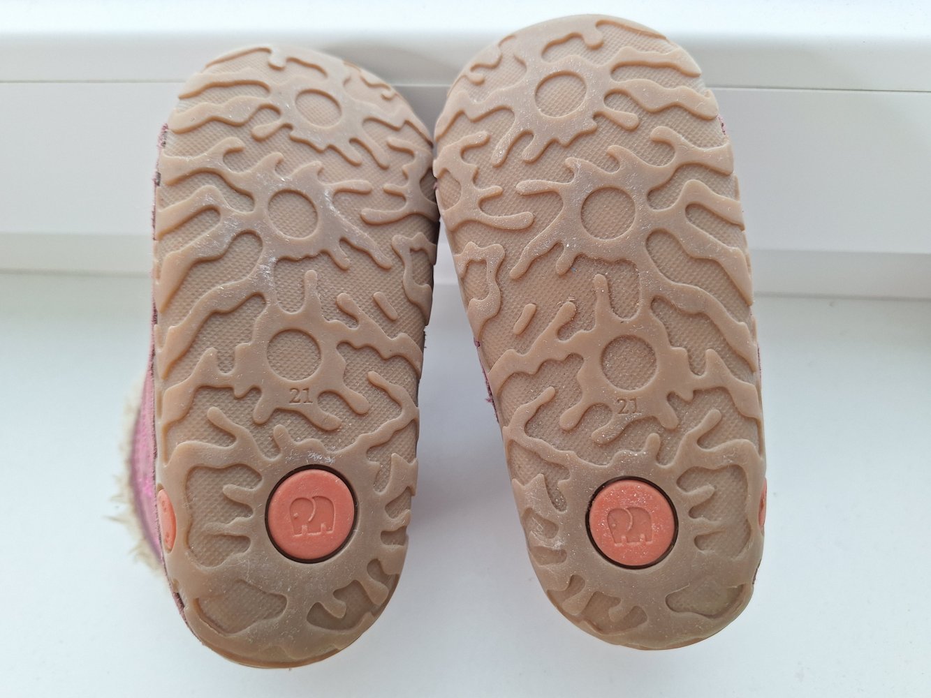 Süße gefütterte Lauflernerschuhe Gr. 21 beerenrot /pink