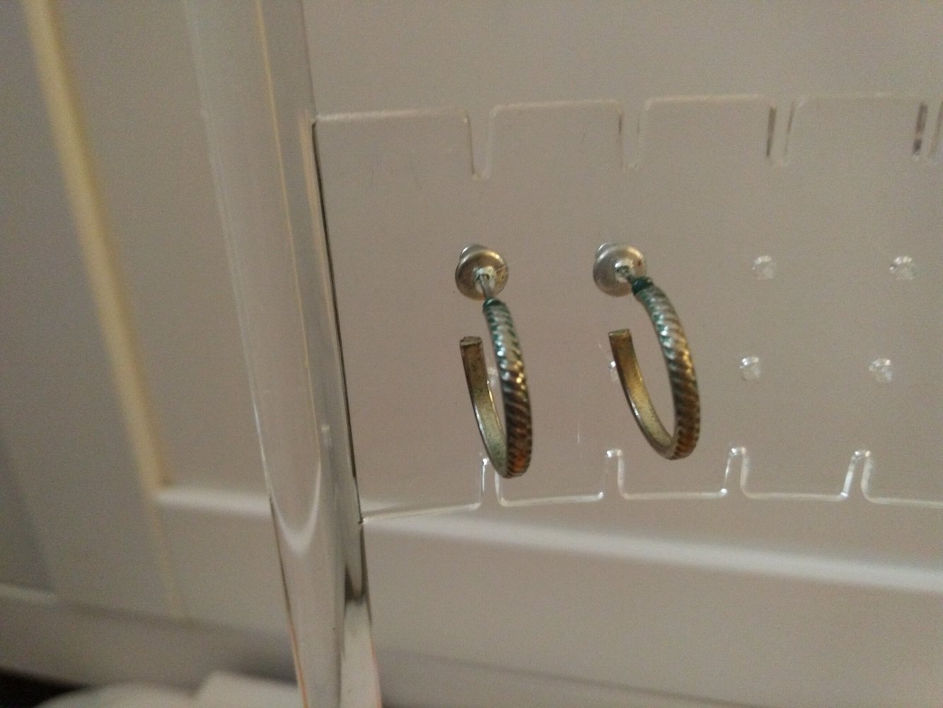 silberfarbene Kreolenstecker