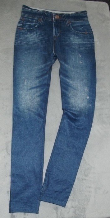 Schöne Schlupf- Leggings in Jeans- Optik