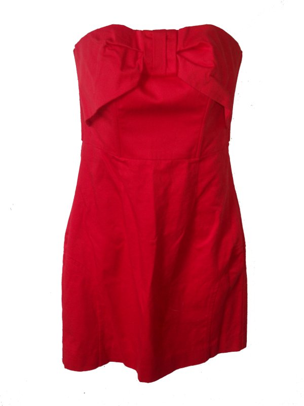 Partykleid Cocktailkleid offshoulder schulterfrei rot H&M Gr. 36