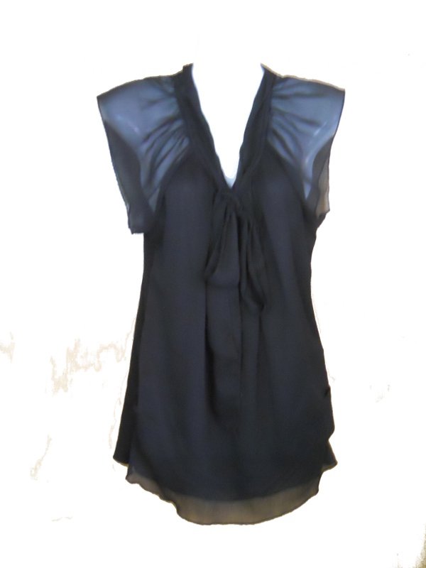 Bluse Schluppenbluse schwarz Gr. 36