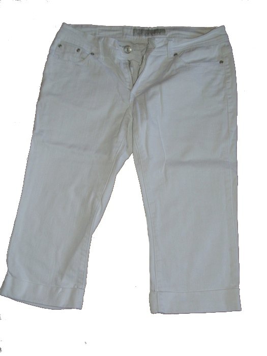 3/4 Jeans - 7/8 Jeans - Capri Jeans - 5-Pocket - weiß Gr. 44 ( 40)