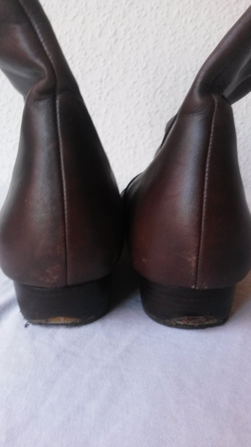 Stiefelette Marc braun Leder Softwalk Keilabsatz Gr. 41