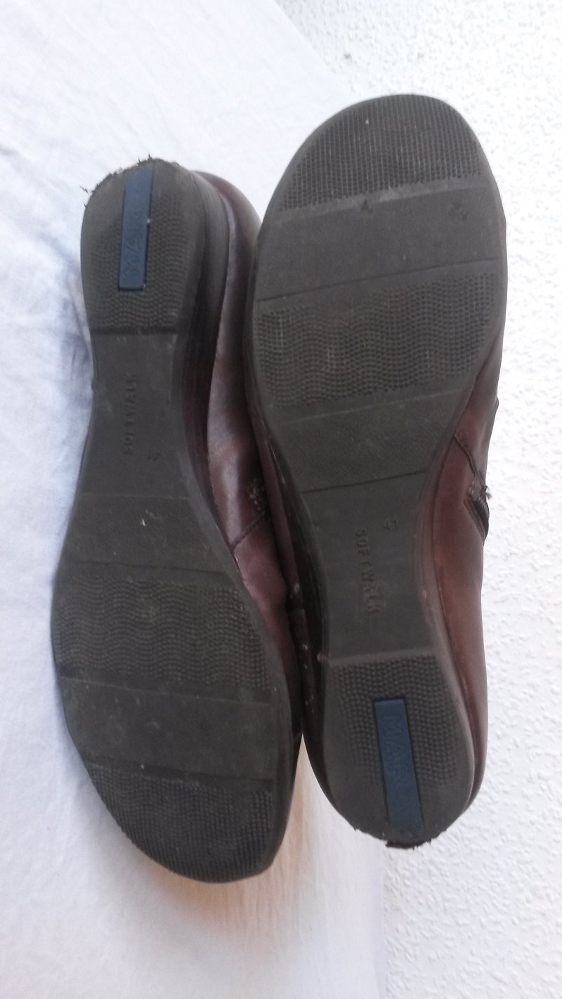 Stiefelette Marc braun Leder Softwalk Keilabsatz Gr. 41