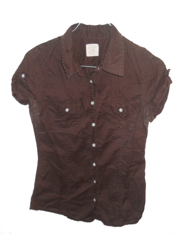 Bluse kurzärmelig braun H&M Gr. 36