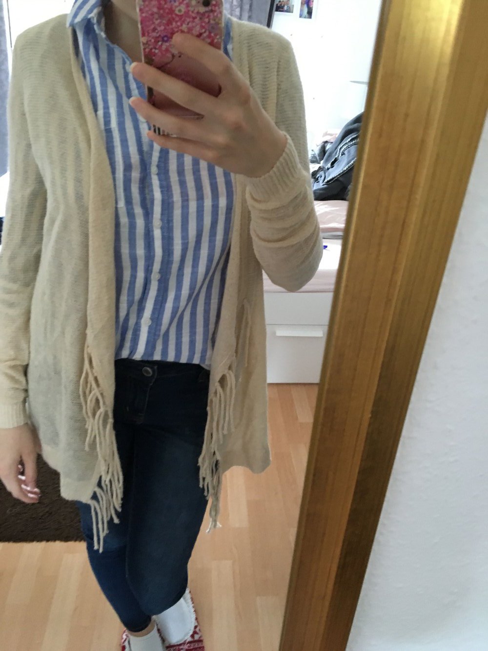 Cardigan mit Fransen 