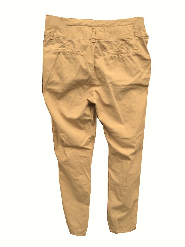 Hose beige Zara Basic Bundfalten Gr. XS - 32/34