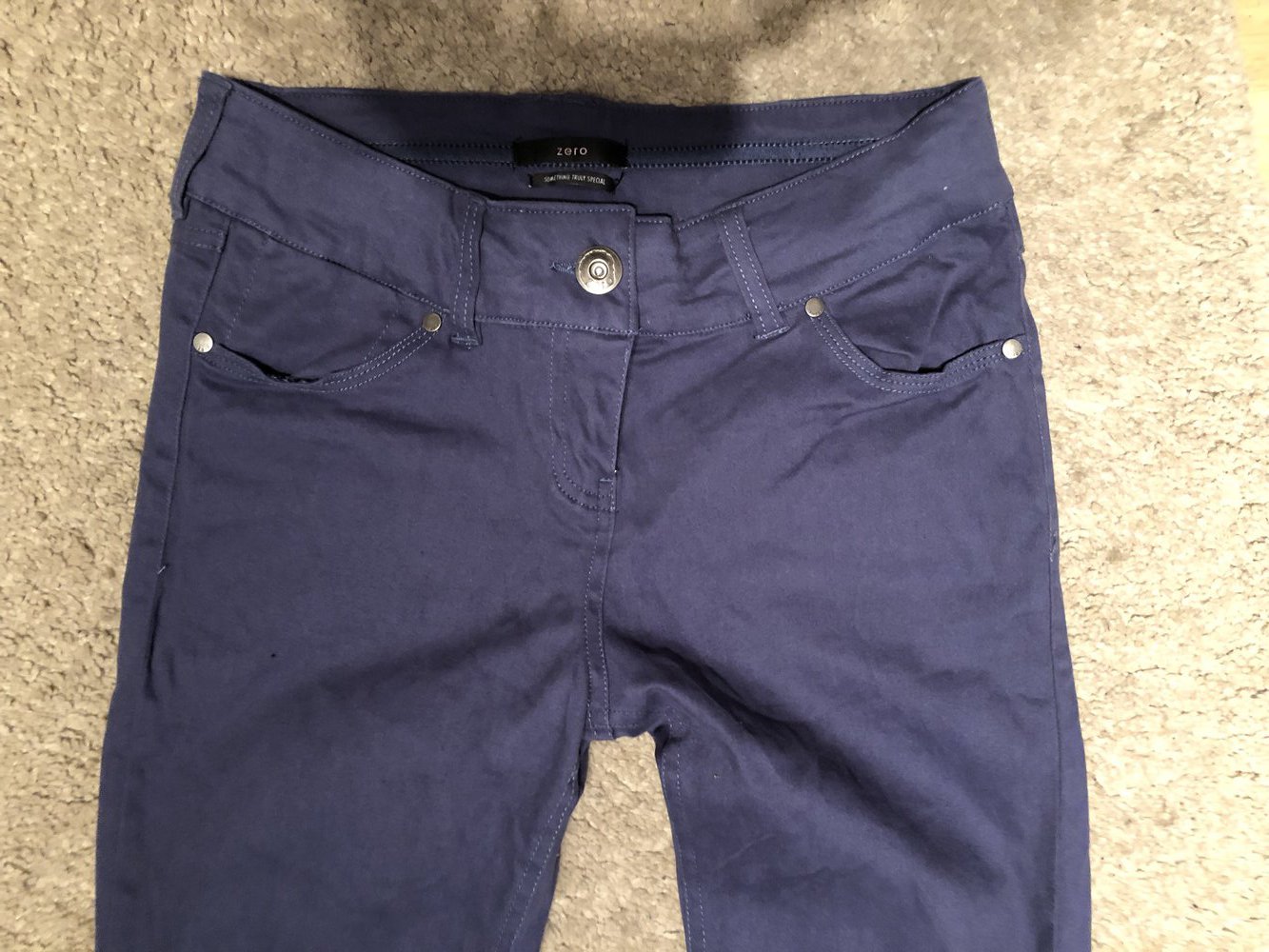 Zero Hose chino blau 