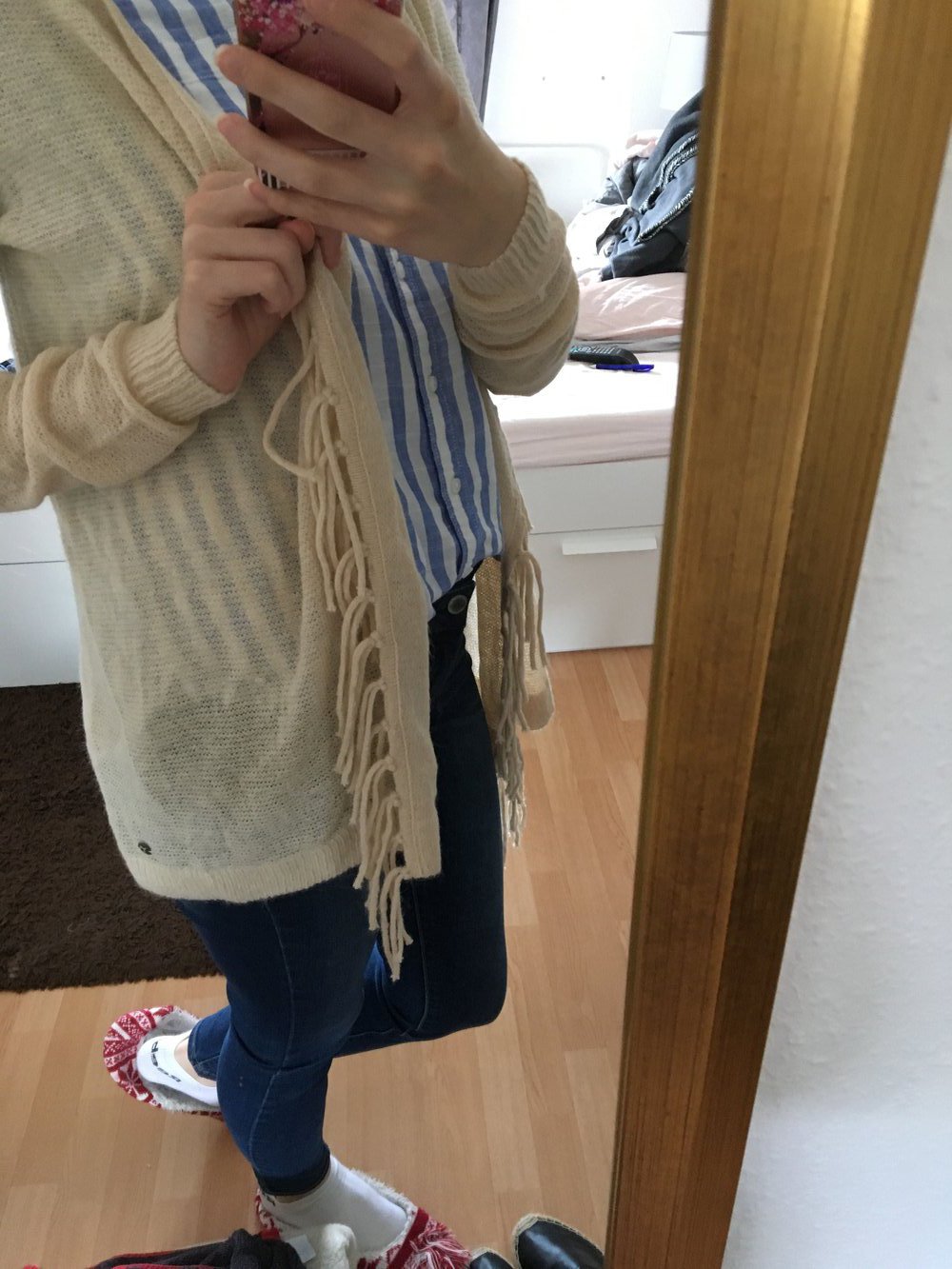 Cardigan mit Fransen 