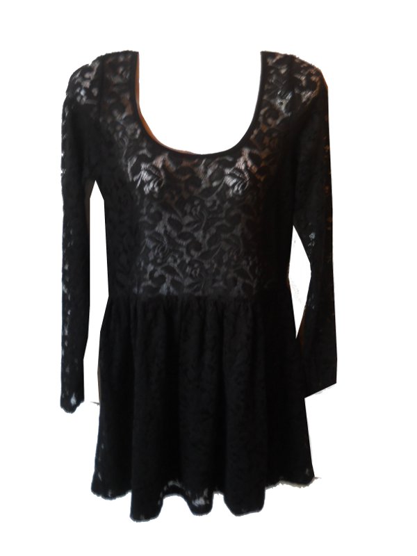 Kleid Spitze Spitzenkleid langärmlig Gr. 36