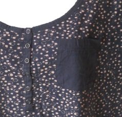 T-Shirt Shirt blau mit Muster Gr. XL