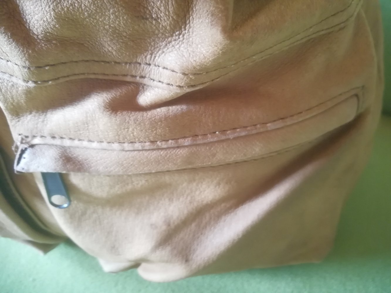 Rucksack Leder Echtleder braun Vintage