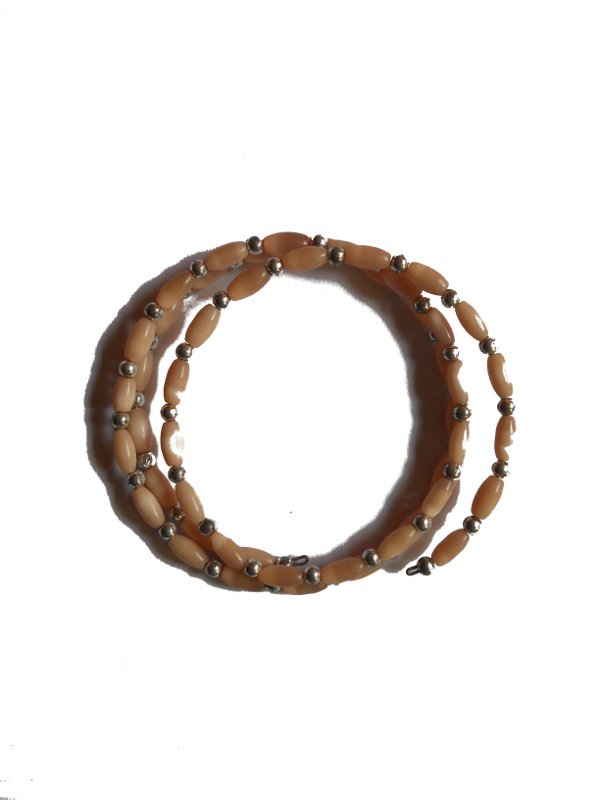 Armreif - Armband - Spirale - hellrosa - nude - altrosa