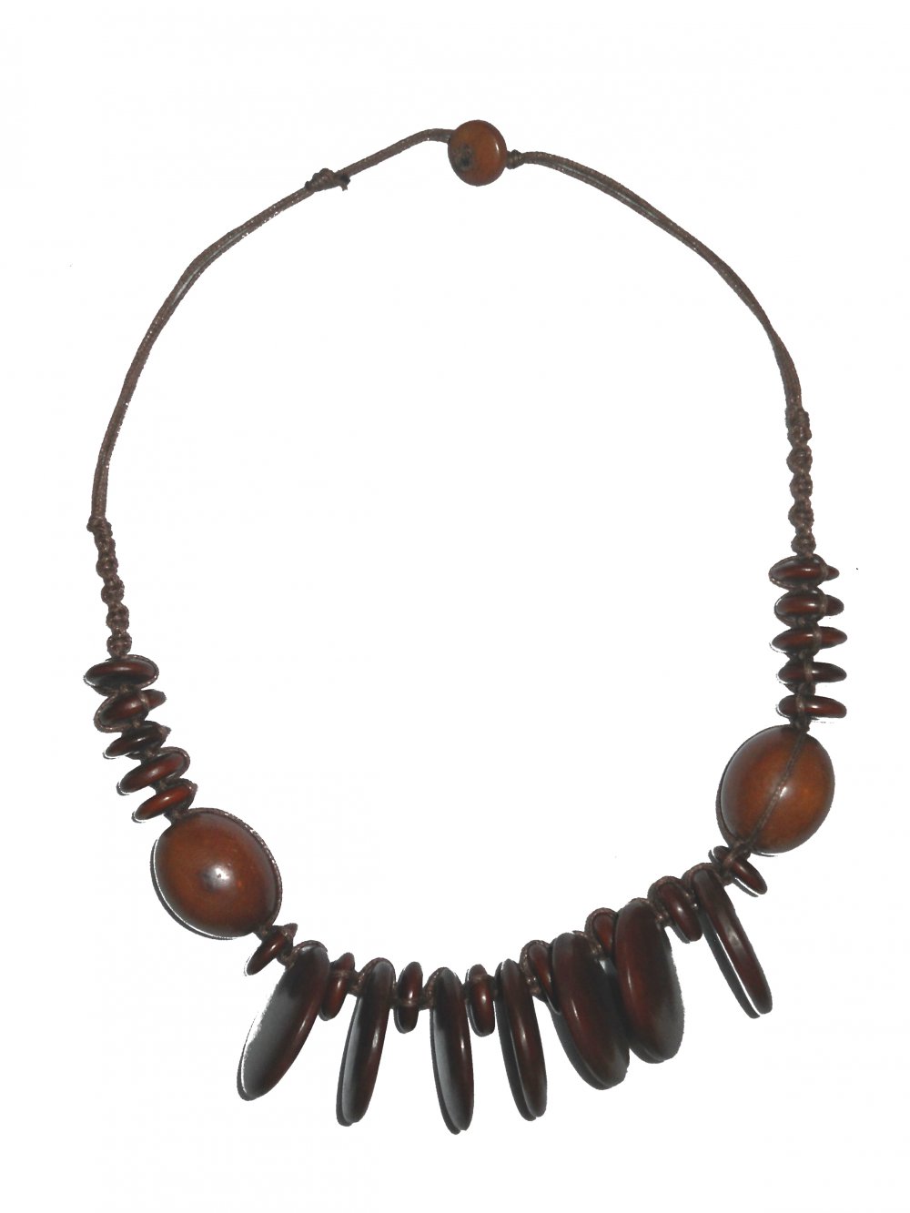 Kette - Tagua - Steinnuss - Naturmaterial - braun - neuwertig