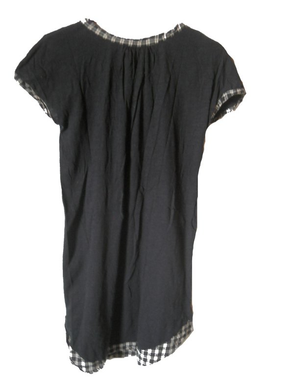 Kleid Sommer luftig dunkelblau kariert Vero Moda Gr. 40/M