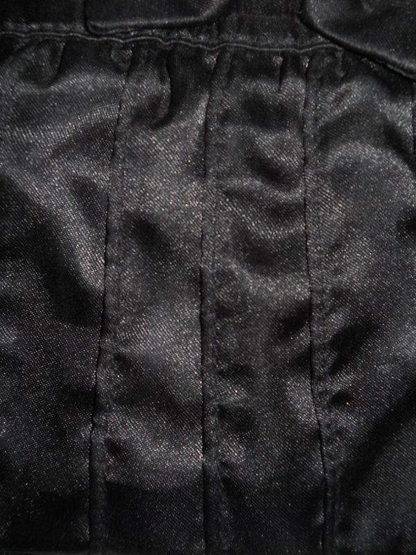 Clutch Kosmetiktasche schwarz Stoff