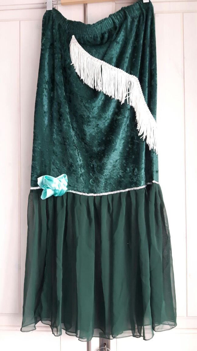 Tanz Kostüm Bauchtanz Bellydance Türkis / Grün 