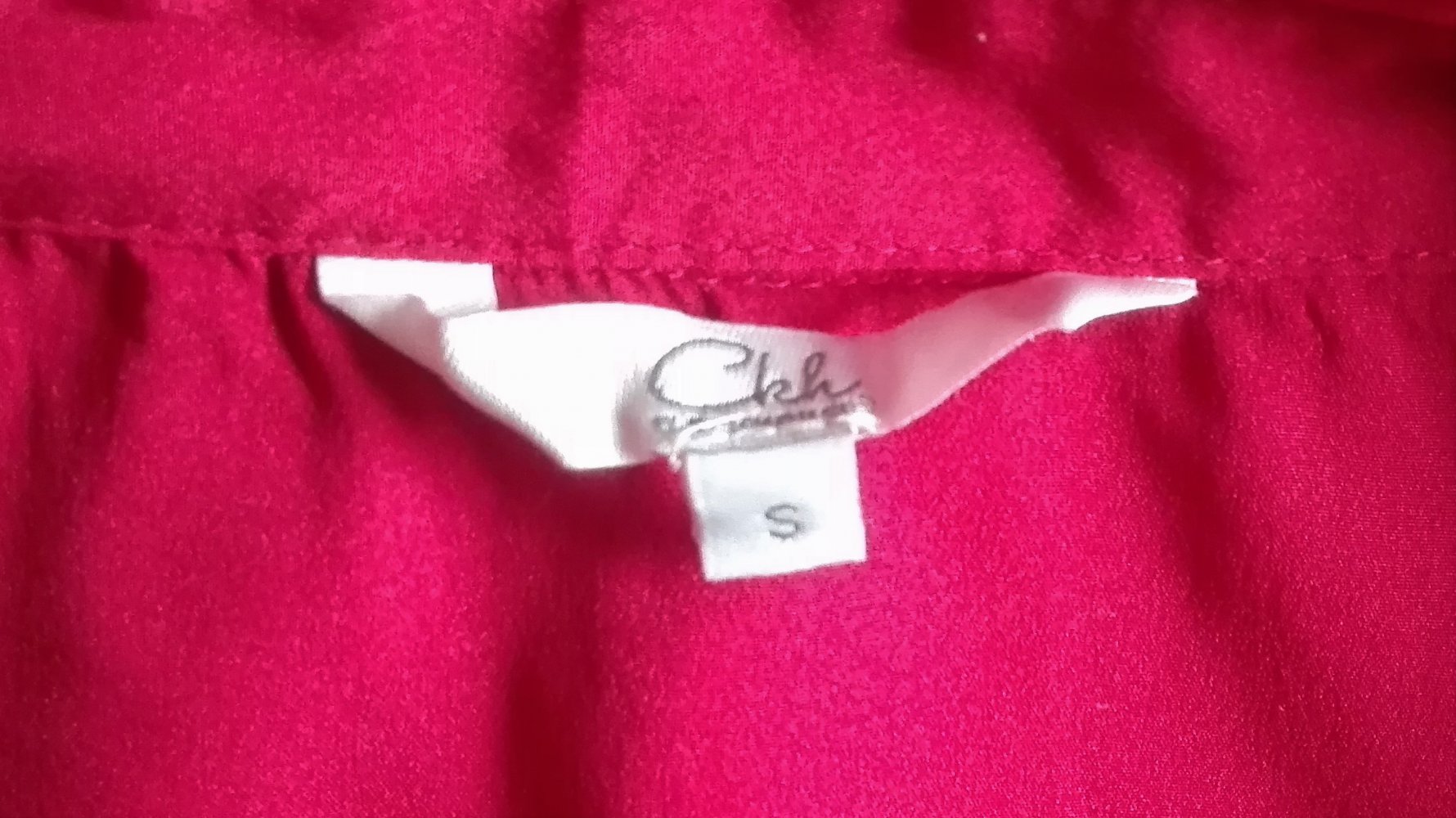 Rote Bluse / Hemd in Größe S 36 mit Brusttaschen von Clockhouse / C&A