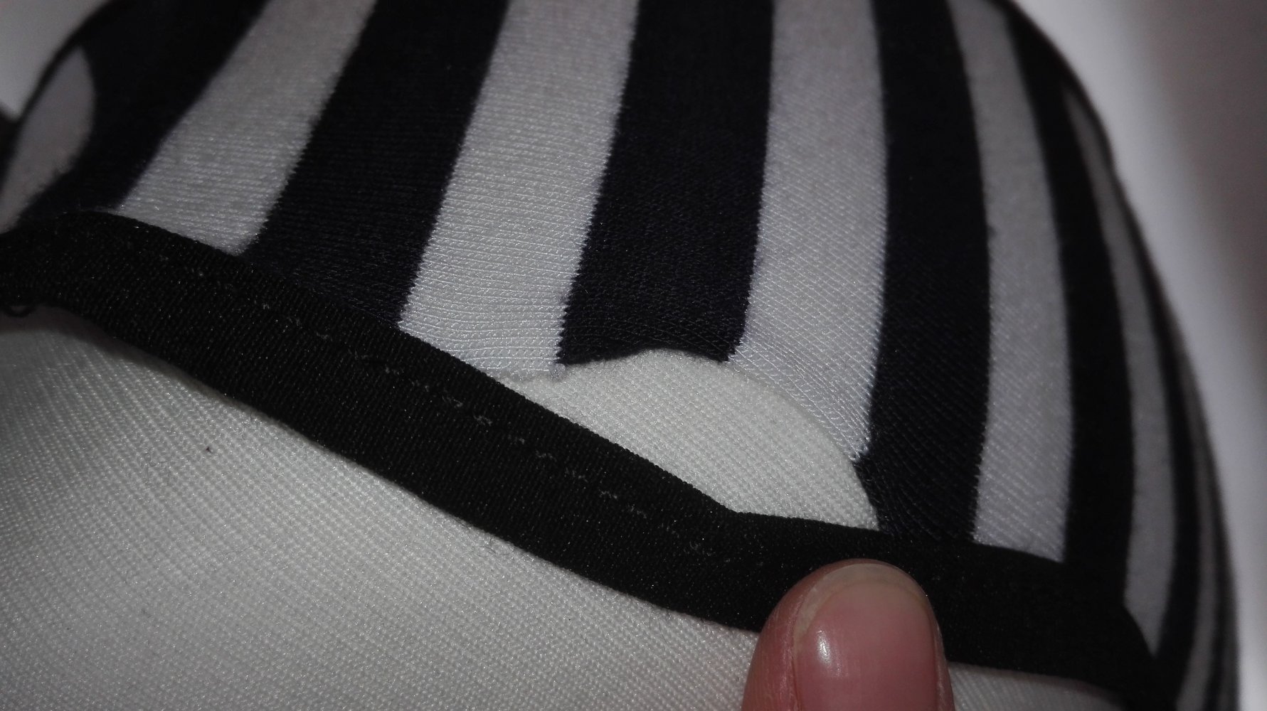 Kleid im Marine-Stil gestreift retro Größe XS 34 / S 36 von Black & White