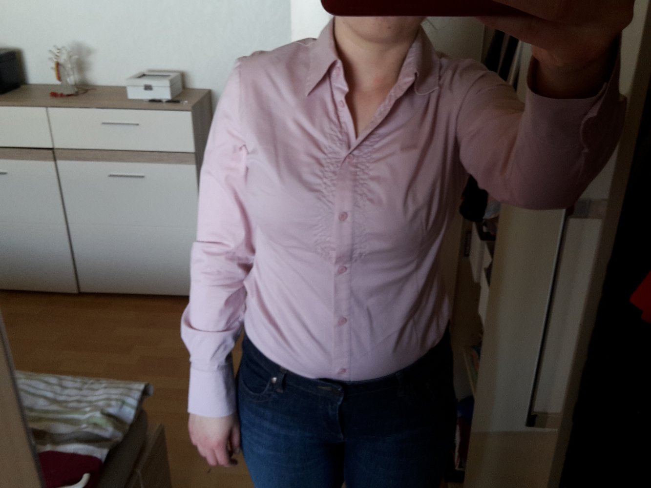 bluse altrosa/flieder Esprit langarm