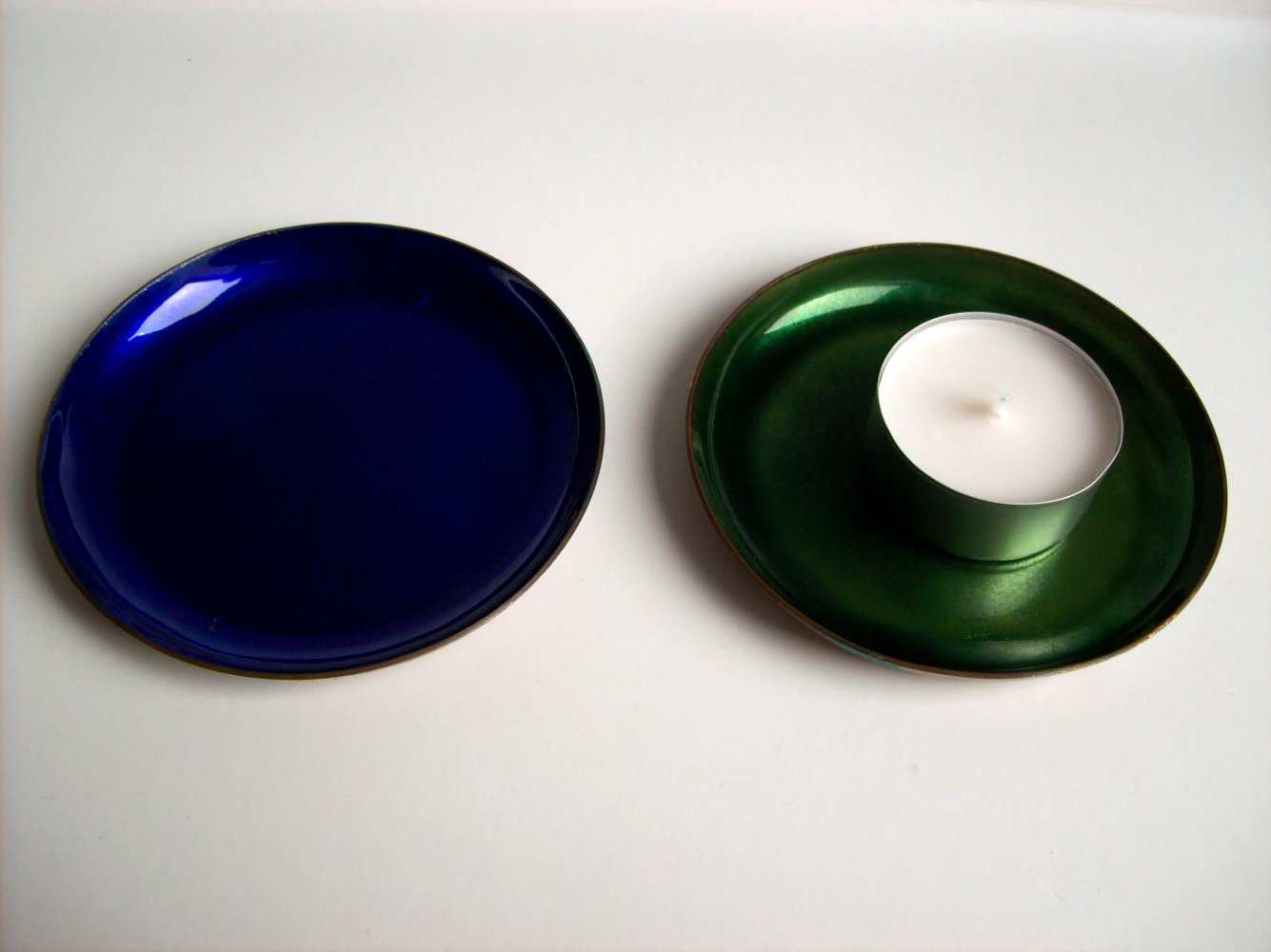 Untersetzer Set Glas-Emaille 50-60er