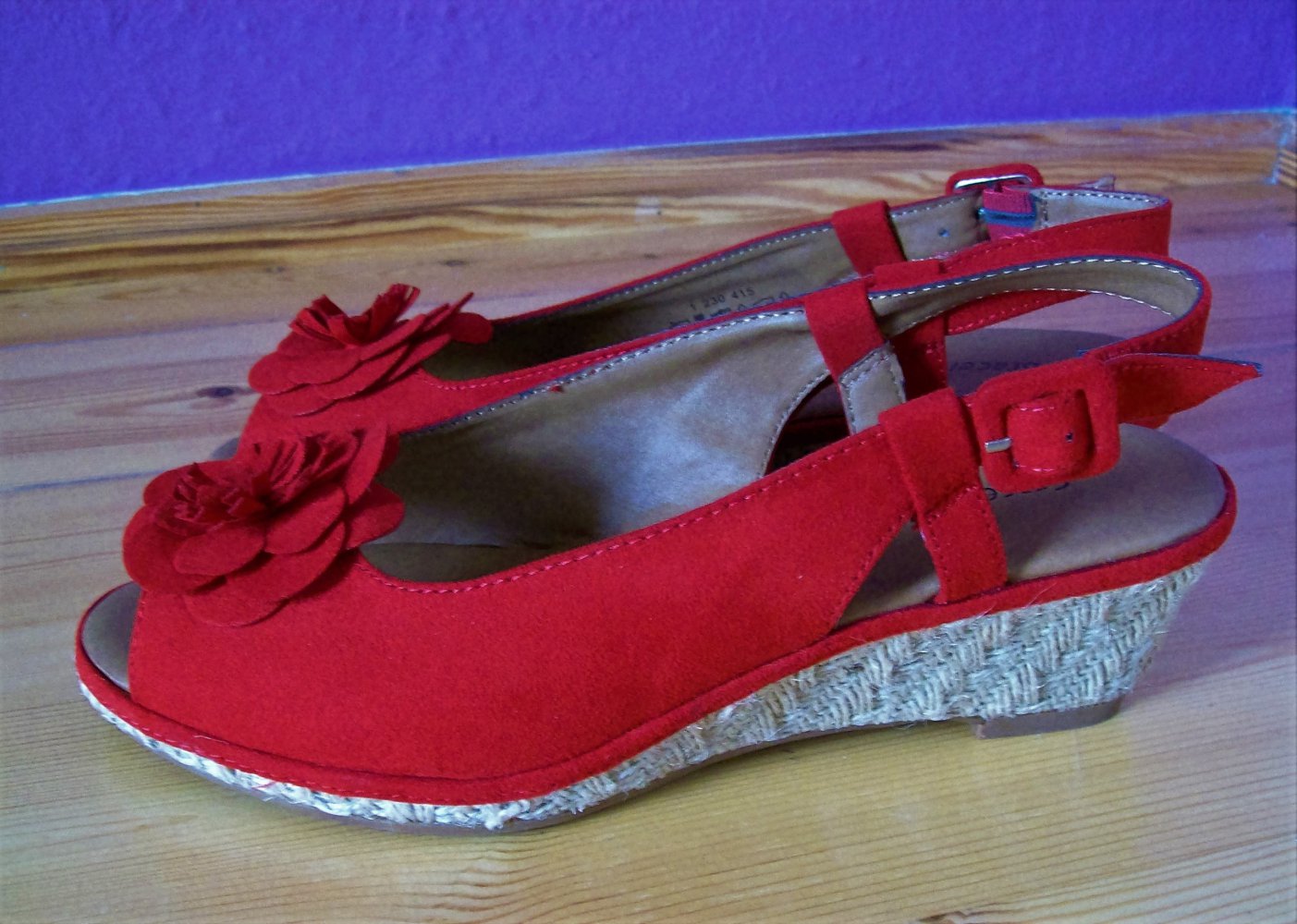 Peeptoes 6cm Keilabsatz Sandalen Wedges