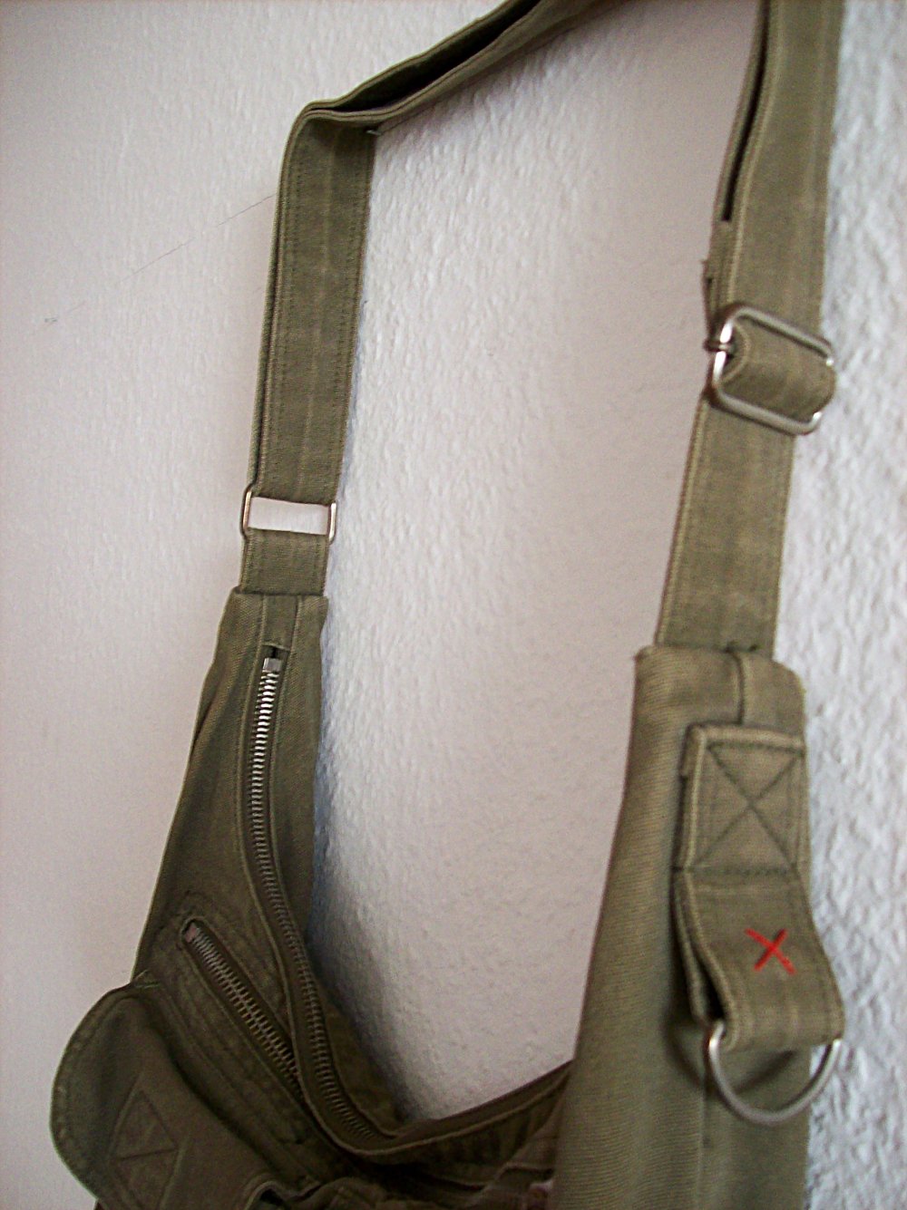 Umhängetasche Schultertasche bestickt
