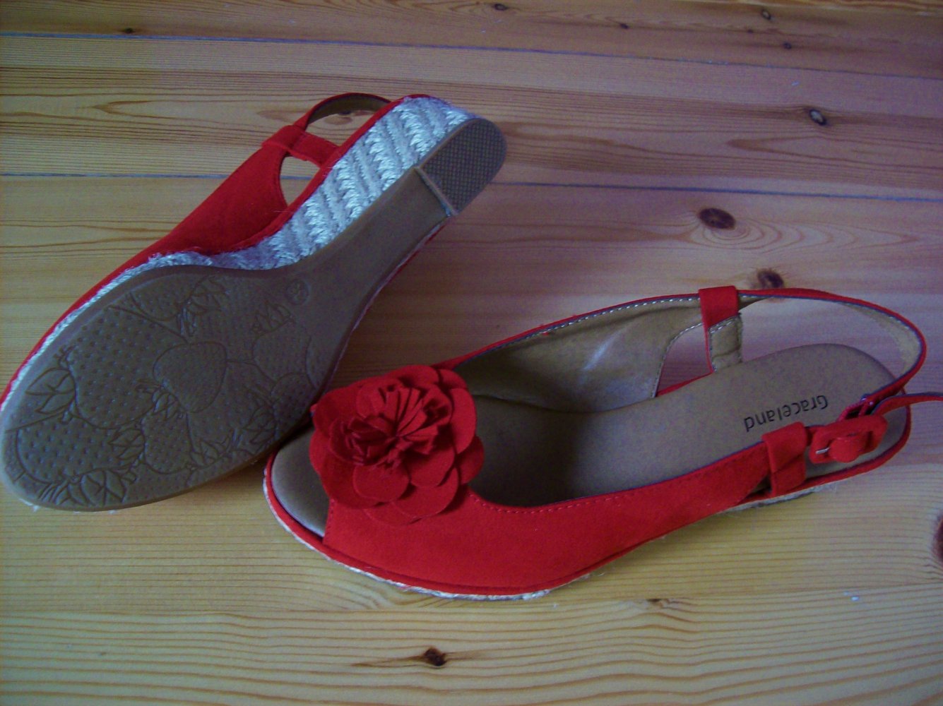 Peeptoes 6cm Keilabsatz Sandalen Wedges