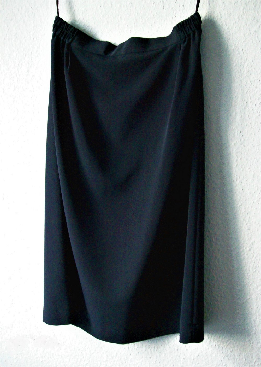 Rock gerade, dunkelblau, 80er Vintage