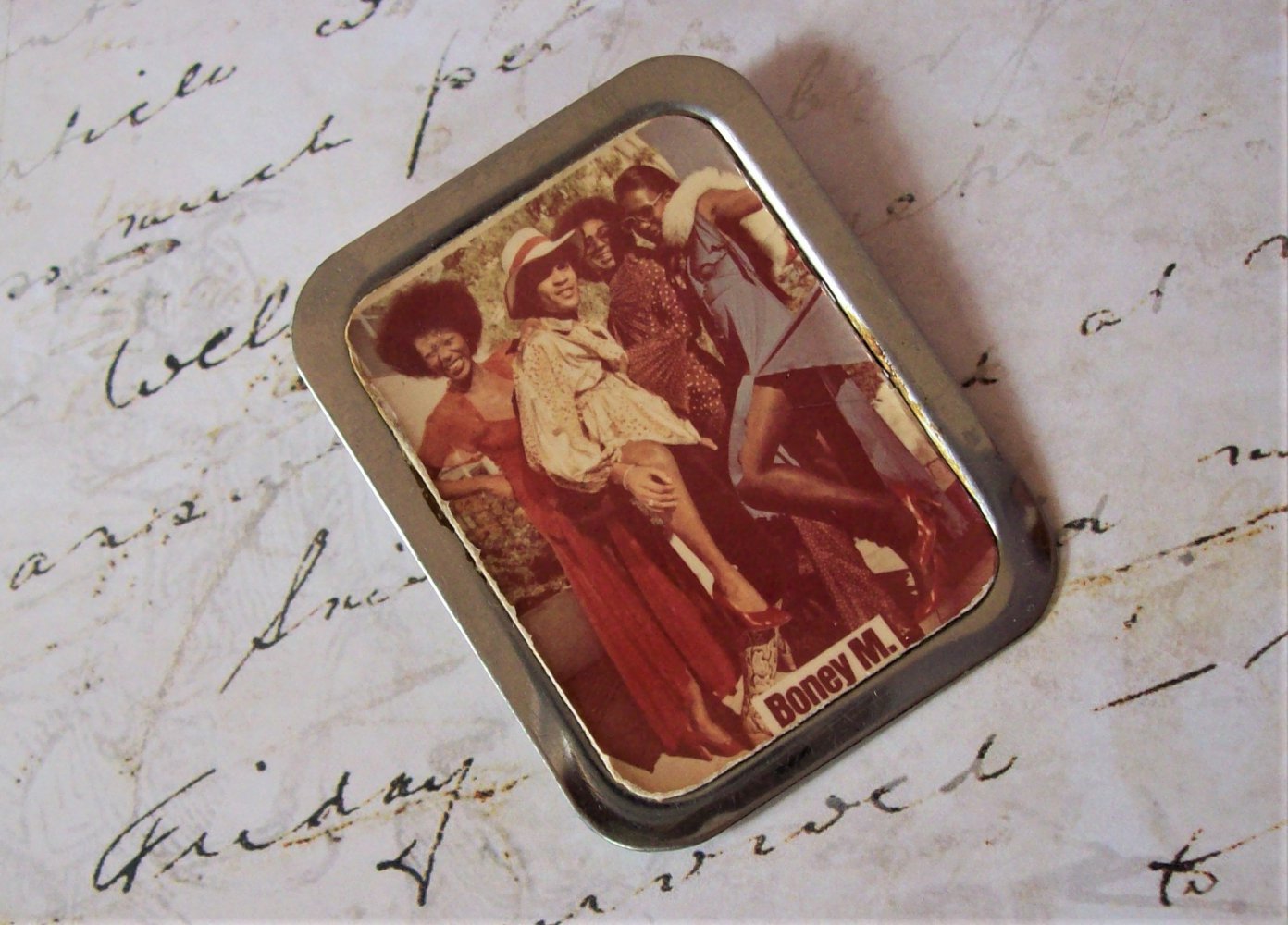 Brosche 70er Vintage, Unikat