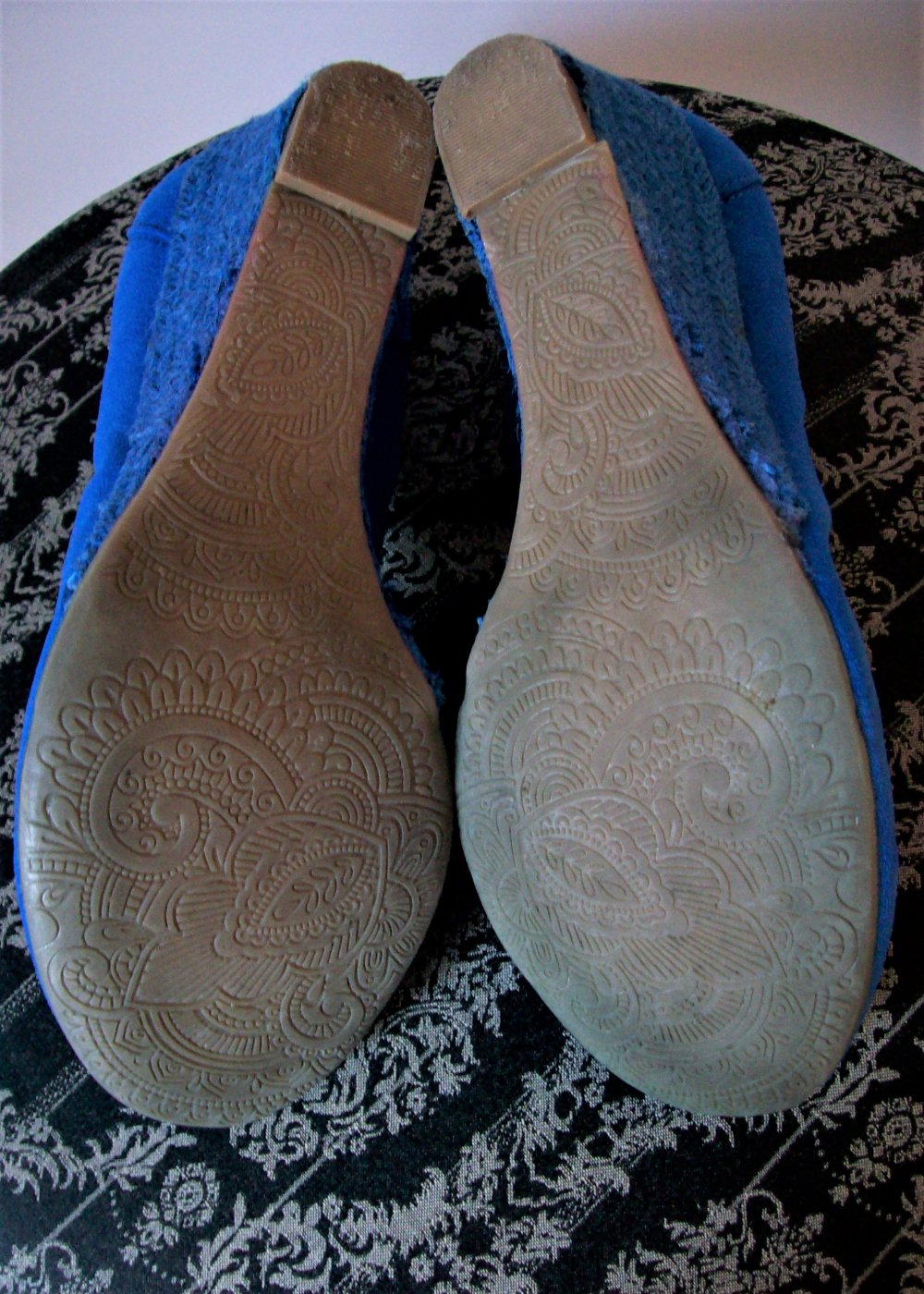 Pumps, 5,5cm Absatz, Bast, Wedges