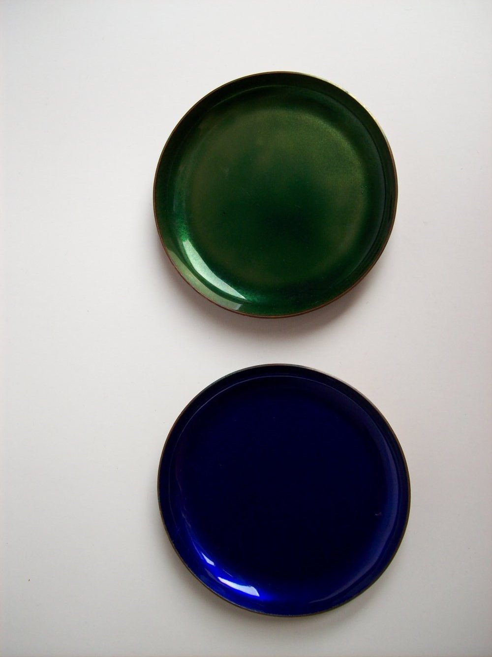 Untersetzer Set Glas-Emaille 50-60er