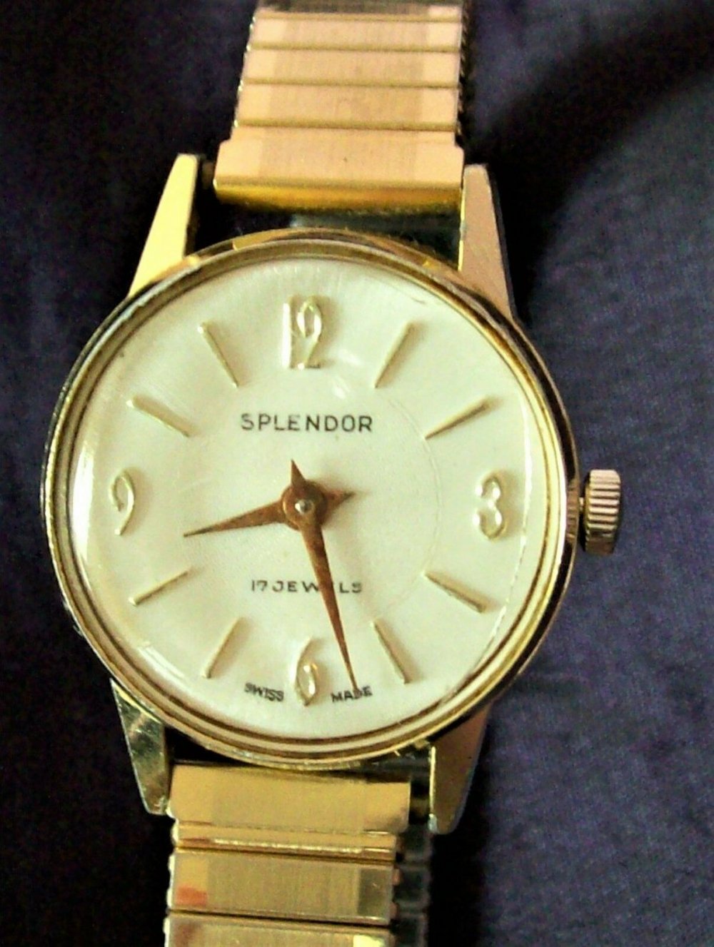 Armbanduhr vergoldet