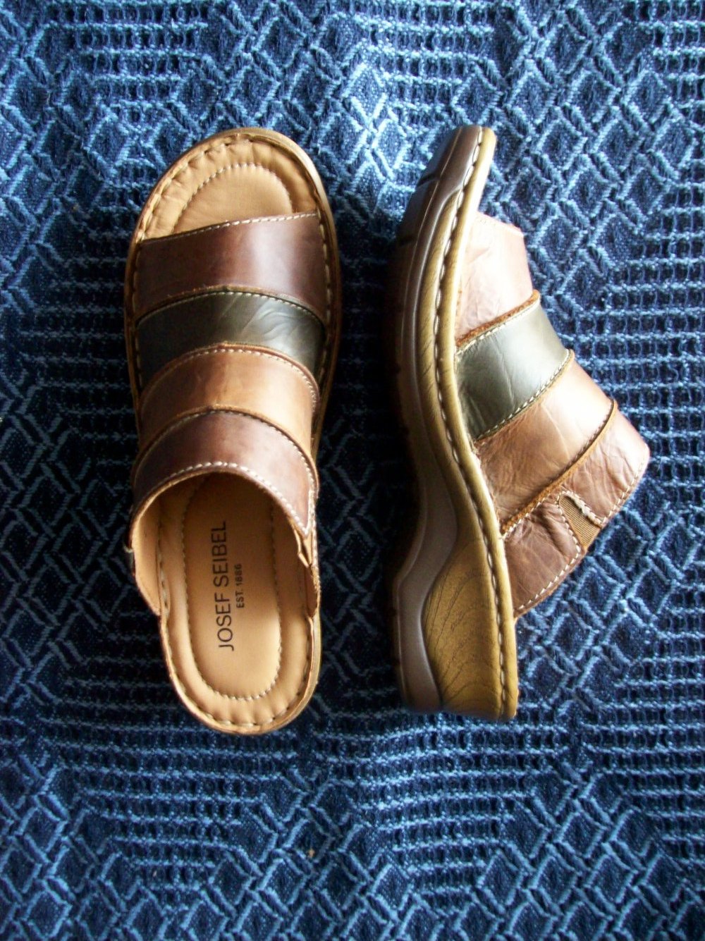 Pantoletten 3,5cm, Leder Josef Seibel NEU
