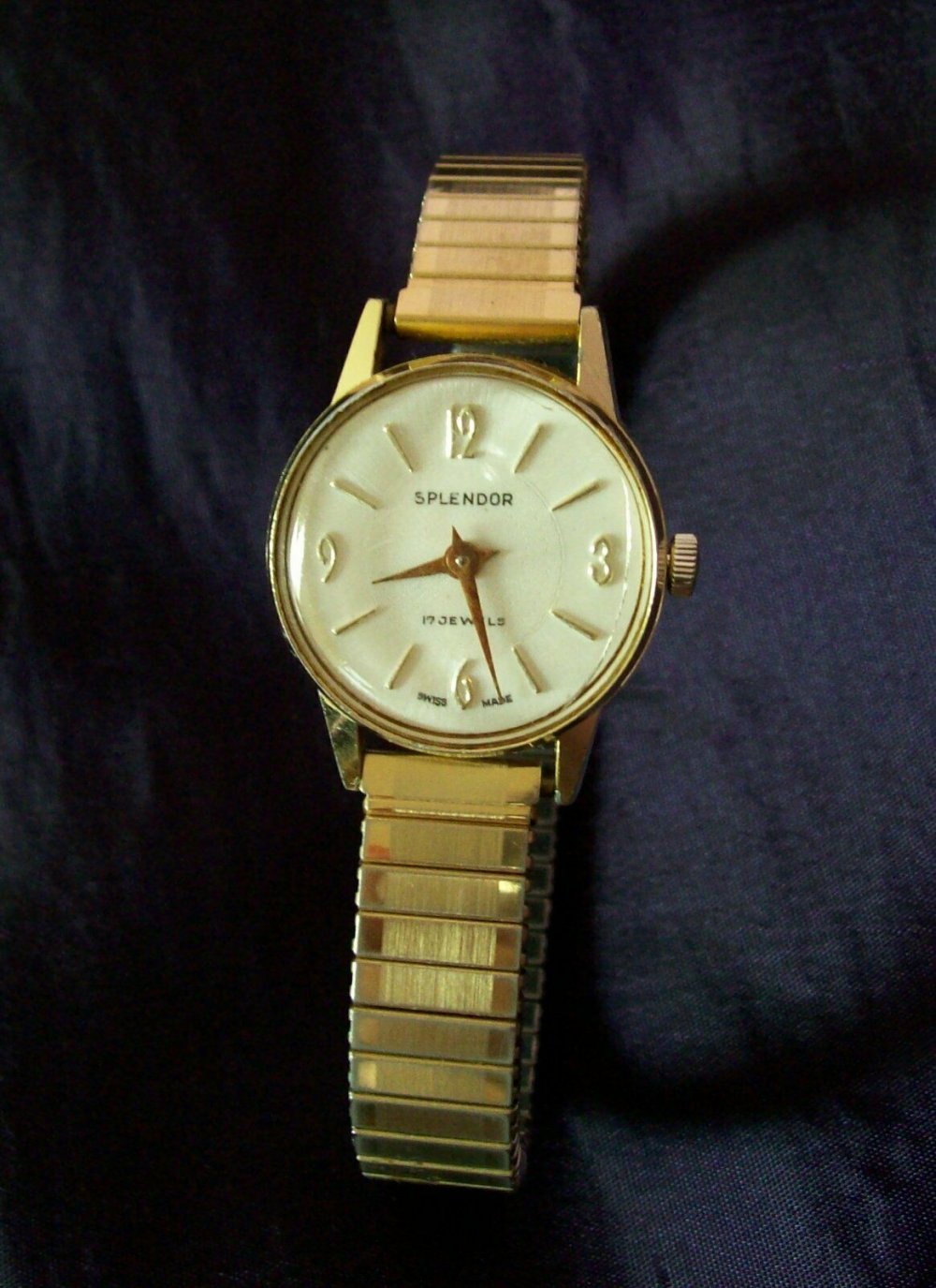 Armbanduhr vergoldet