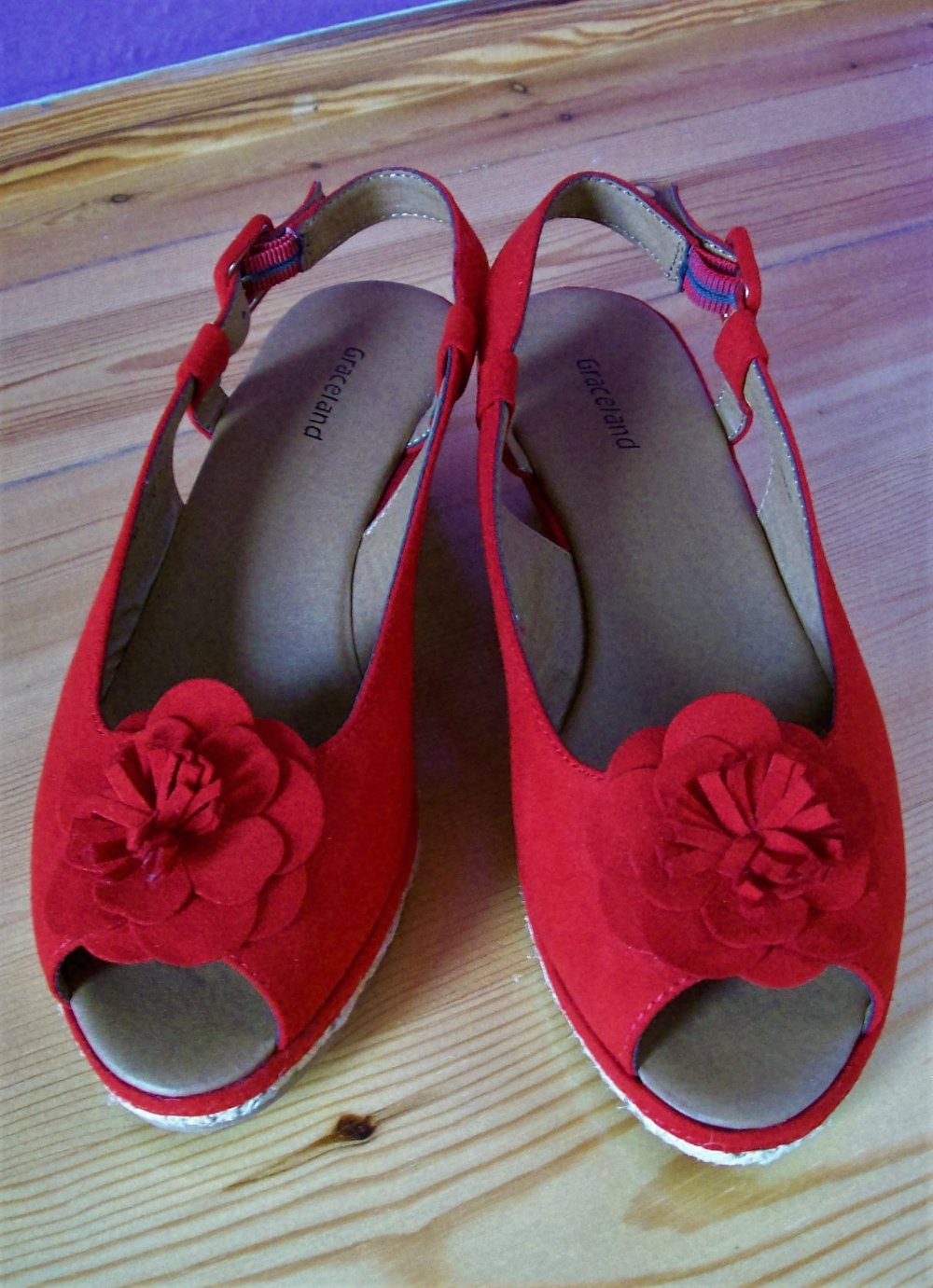 Peeptoes 6cm Keilabsatz Sandalen Wedges