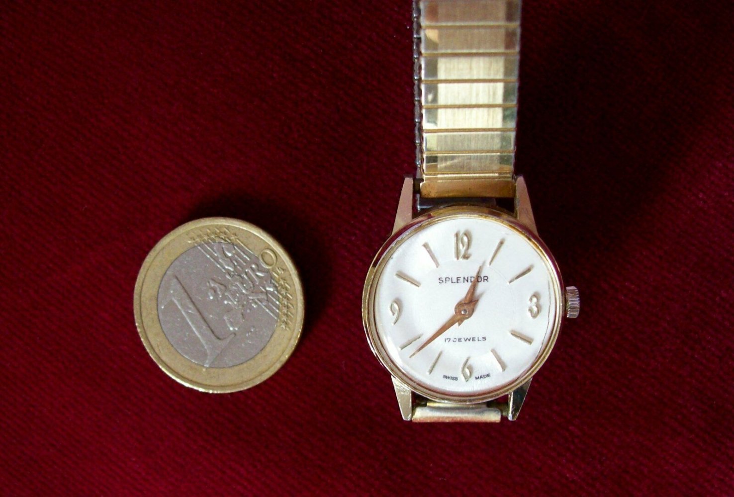Armbanduhr vergoldet