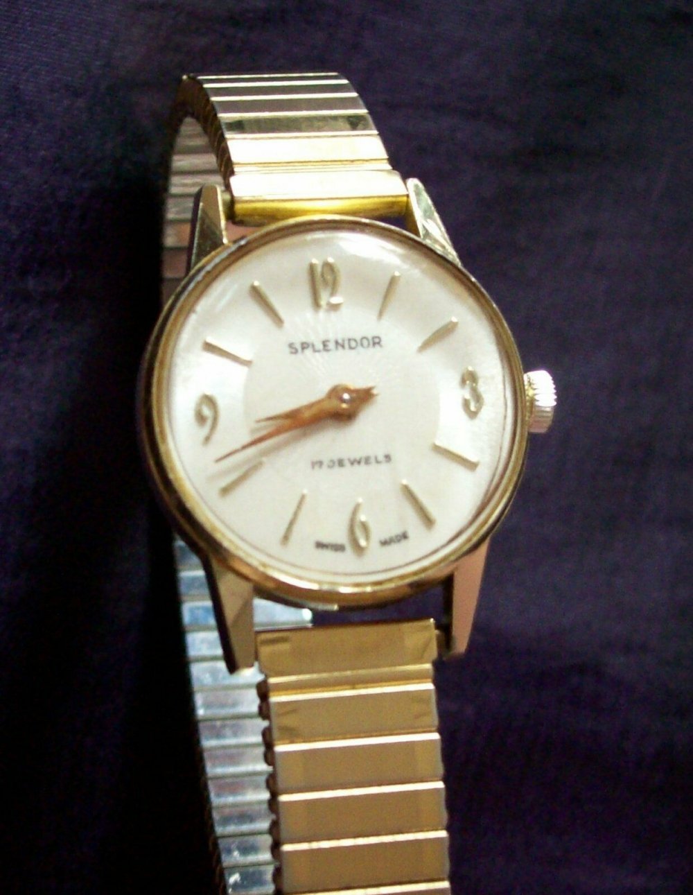 Armbanduhr vergoldet