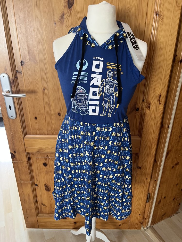 Blaues Star Wars Kapuzen Kleid gr. M neu