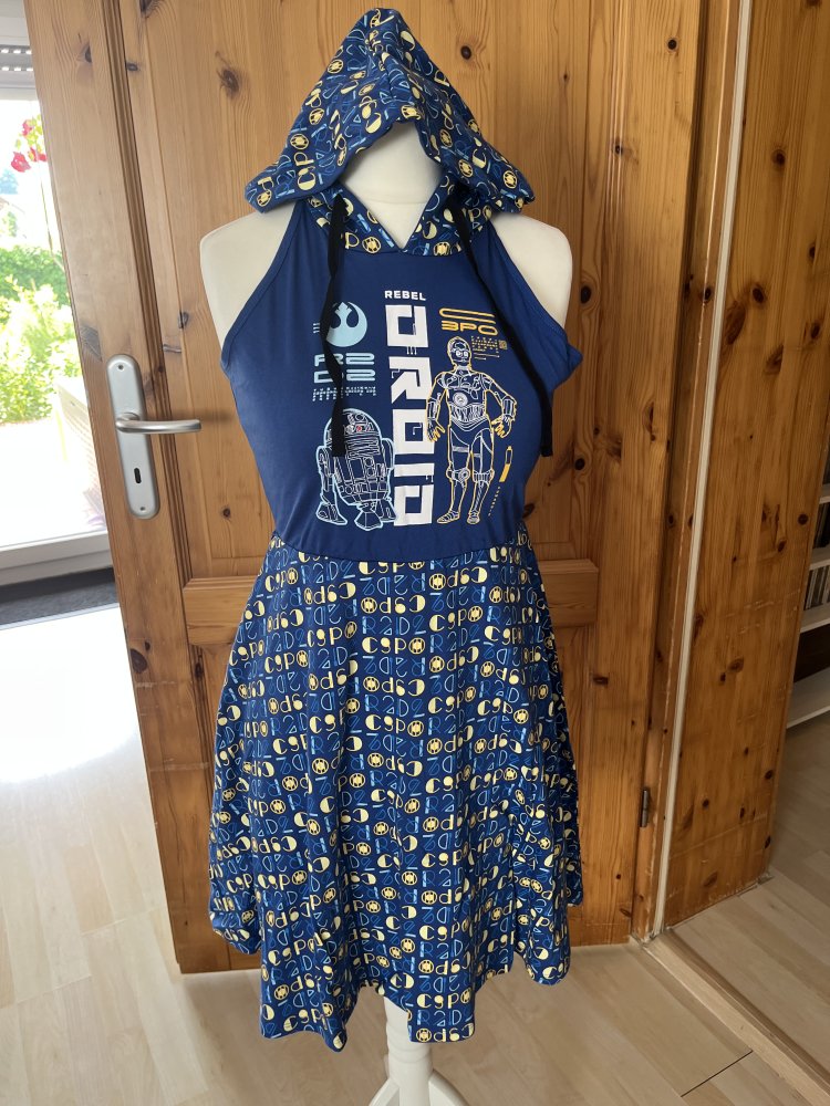 Blaues Star Wars Kapuzen Kleid gr. M neu