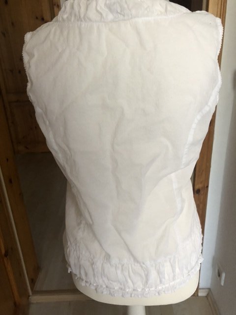 Leichtes SommerTop / Bluse weiß kurzarm gr. 42