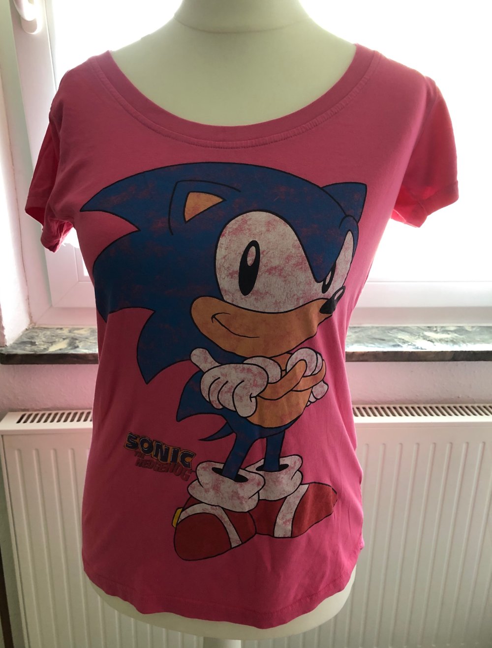 Sonic the hedgehog girlie shirt gr.XL * sega * gamer * gamergirl