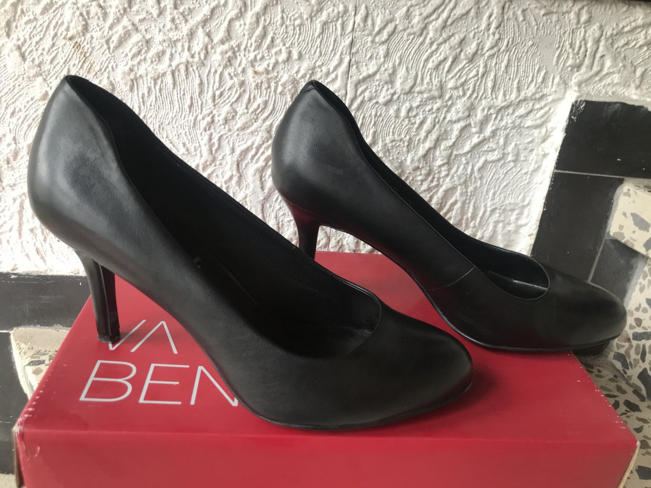 Echt-Leder Pumps Gr.38 -38,5 passt besser